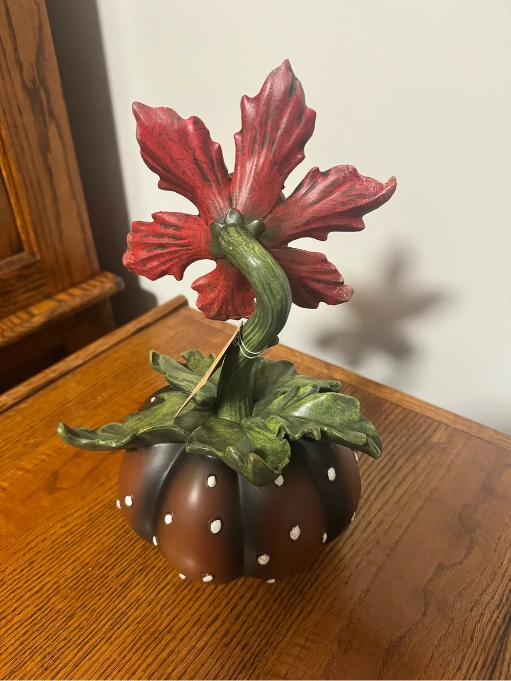 HALLOWS EVE SPOOKY HALLOWEEN EYEBALL MONSTER FLOWR FIGURINE “LIL SHOP OF HORRORS